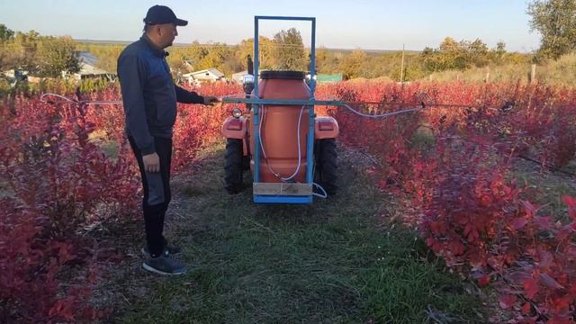 навесной опрыскиватель к минитрактору своими руками смотреть онлайн