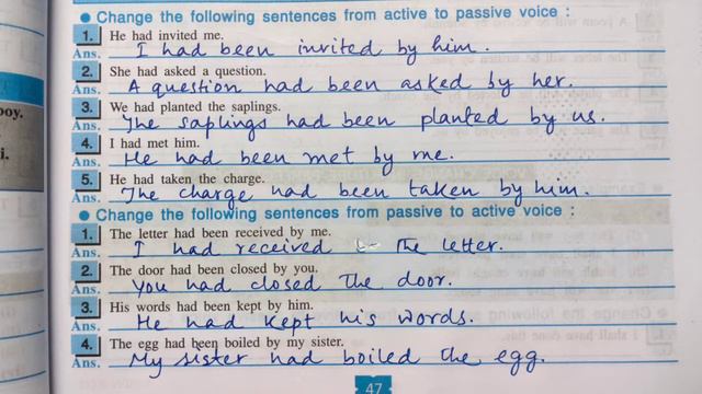 Voice Change - Past Perfect|Duff and Dutt English Question Bank |Class 8|WBBSE|Chapter- 5 смотреть онлайн