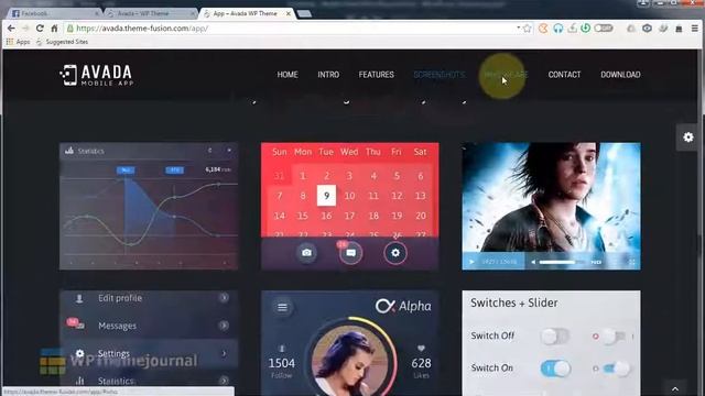 Avada Mobile App Theme - WordPress Themes смотреть онлайн