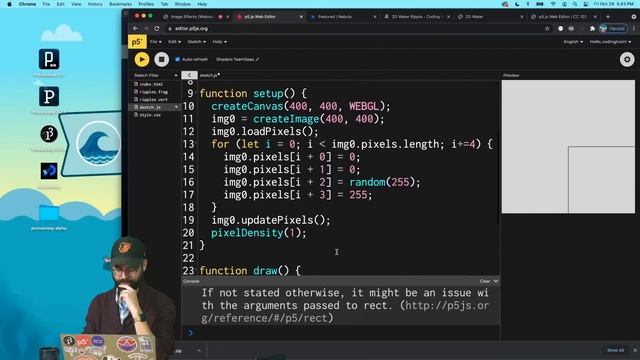 Coding Water Ripples with Shaders and p5.js #TeamSeas смотреть онлайн