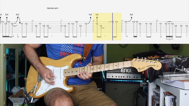 Deep Purple - Smoke on the Water MIJ Osaka 16 Guitar Solo LESSON смотреть онлайн