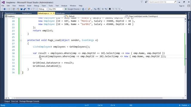 LinQ - Concatenation Operators смотреть онлайн