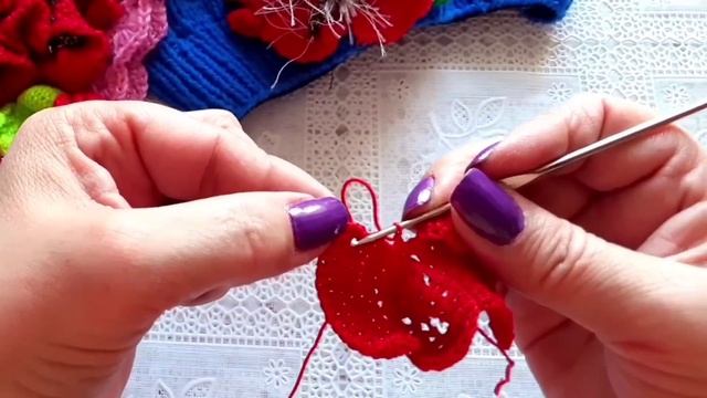 Вяжем Красивый Мак крючком смотреть онлайн