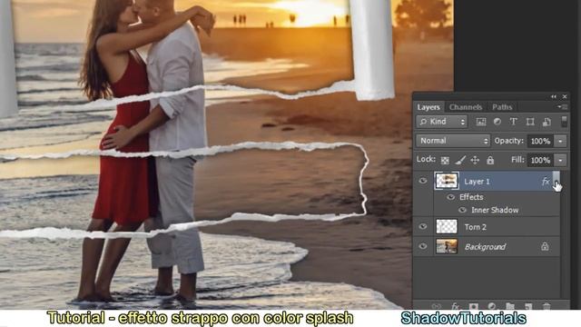 Tutorial Photoshop CS6 - Foto strappata con color splash смотреть онлайн
