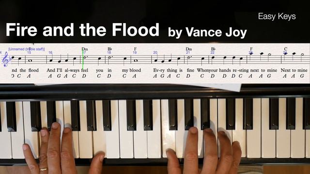 Fire and Food - easy keys with Vance Joy смотреть онлайн