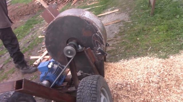 мой щепорез в работе