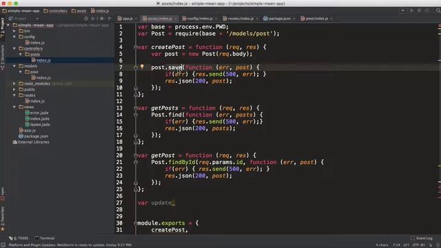 MEAN Stack tutorial for beginners - 6: CRUD - 'Update' & 'Read' Endpoints смотреть онлайн