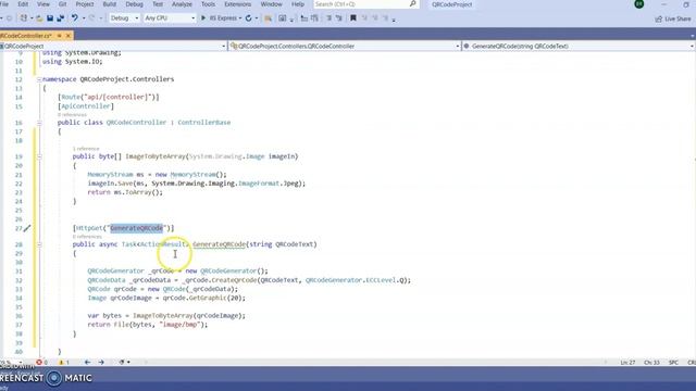 ASP .NET Core Web API Tutorial (Generating QR Code) EP-09 смотреть онлайн