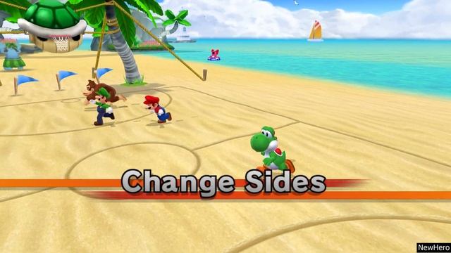 Mario Sports Mix - Team Mario Vs. Team Yoshi (Basketball) смотреть онлайн