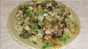Картошка, жаренная с баклажанами