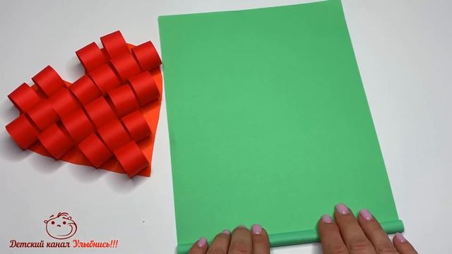 Цветок сердечко | Подарок для мамы на 8 марта | Объемные поделки с детьми смотреть онлайн