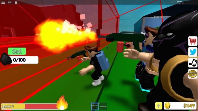 СИМУЛЯТОР ПОДЖИГАТЕЛЯ в РОБЛОКС Поджёг игру зеленым бластером! смотреть онлайн