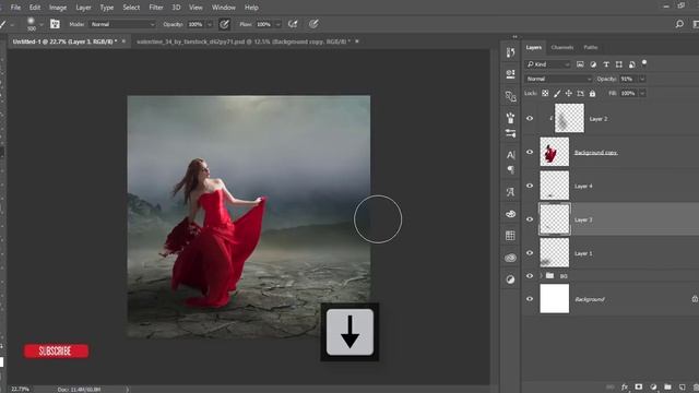Snow girl Photo Manipulation tutorial in Photoshop смотреть онлайн