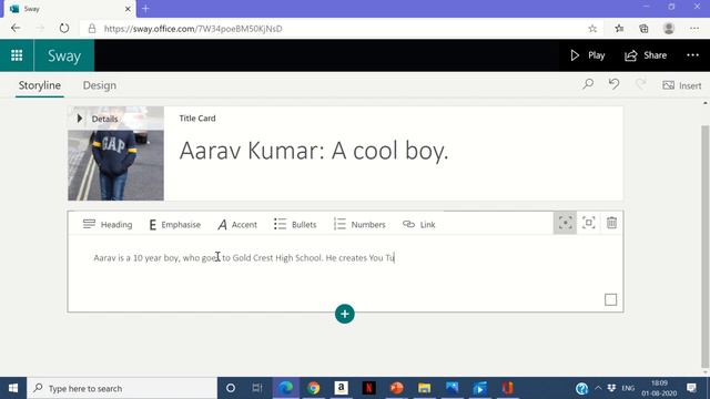 Microsoft Sway Start to End, Full Proof Tutorial смотреть онлайн