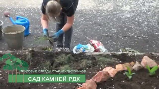 Трудовые отряды старшеклассников Сад камней РДК п Абан 2019 смотреть онлайн