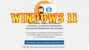 Как установить приложения в Windows 11 без магазина. Установка приложений без Microsoft Store