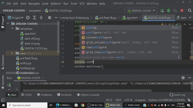 DIGITAL CLOCK USING PYTHON TAMIL смотреть онлайн
