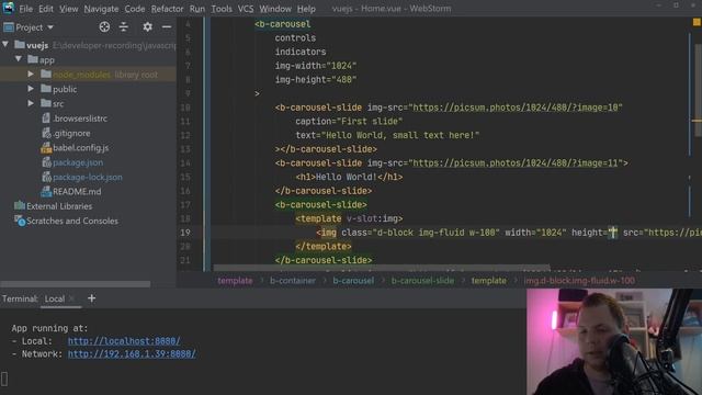 Playground with carousel in bootstrap-vue for vuejs - bootstrap-vue tutorial смотреть онлайн