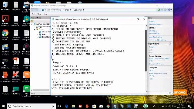 The First step to manage your Drupal 7 website in an IIS windows Host смотреть онлайн
