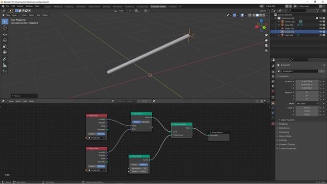 Blender 3.0 New Features: Curve Primitive Line смотреть онлайн