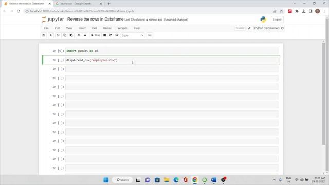How to reverse rows in Dataframe | python playlist | python pandas смотреть онлайн