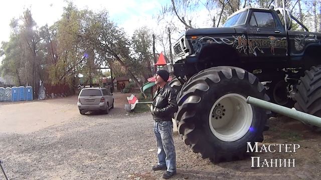 Мастер Панин: горящий автомобиль - трюк "fire car" смотреть онлайн