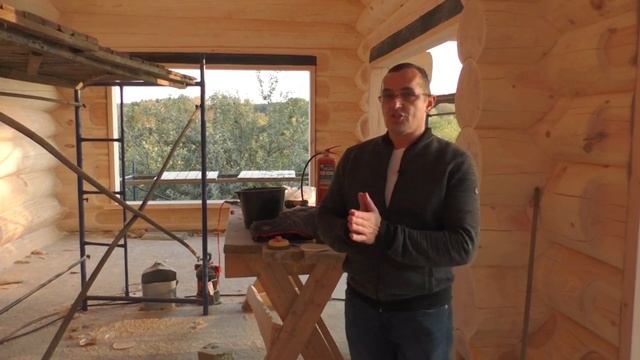 Секреты качественной шлифовки сруба из дикого бревна. смотреть онлайн