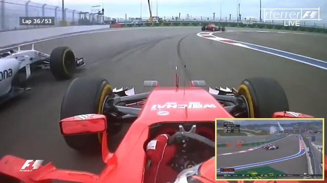 F1 Epic Battles Onboard | F1 2015 - R15 - Räikkönen vs Bottas Sochi смотреть онлайн