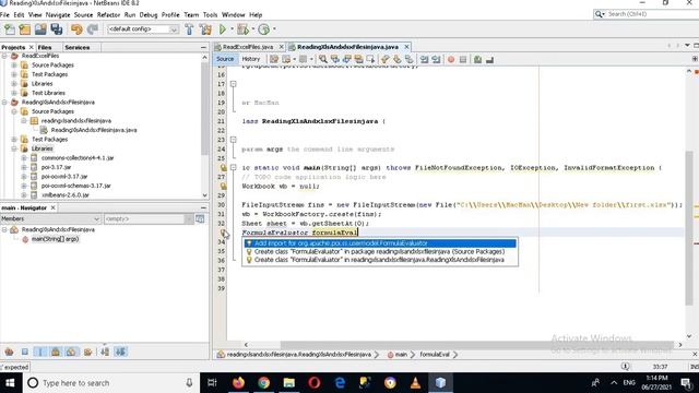 How to Read Excel File in Java with Apache POI | Read Excel in Java | NetBeans IDE смотреть онлайн