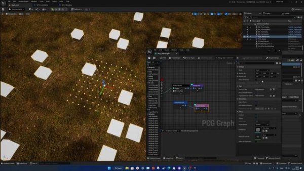 012| Основы процедурной генерации контента (PCG) в Unreal Engine 5.2.1
