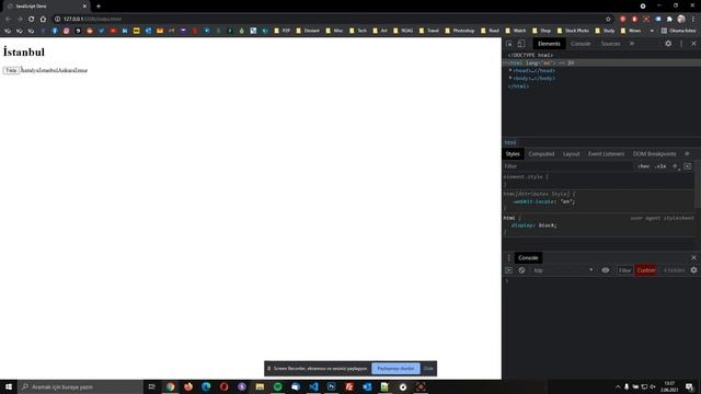 Web Tasarım Dersleri - JavaScript - 3. Bölüm - Diziler | For Döngüsü | JSON Temelleri смотреть онлайн