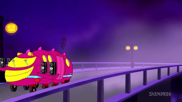 Wheels On The Bus  (HD)  | Nursery Rhymes | Halloween Special
