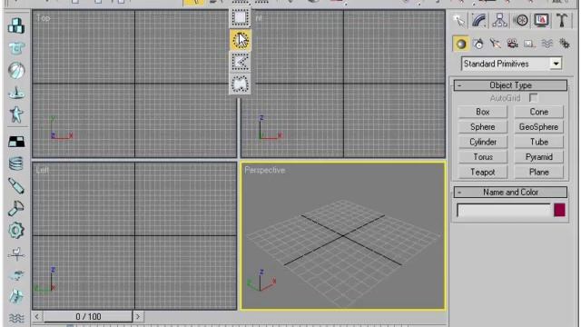 Видеокурс по 3d Max. Первый запуск и знакомство. Урок 1