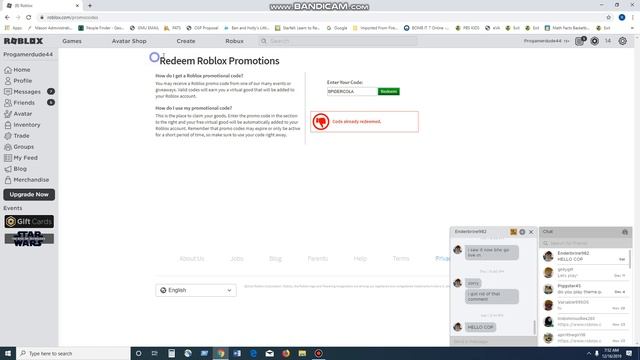 ROBLOX CODE TO GET SPIDER COLA!!!!!!!! смотреть онлайн