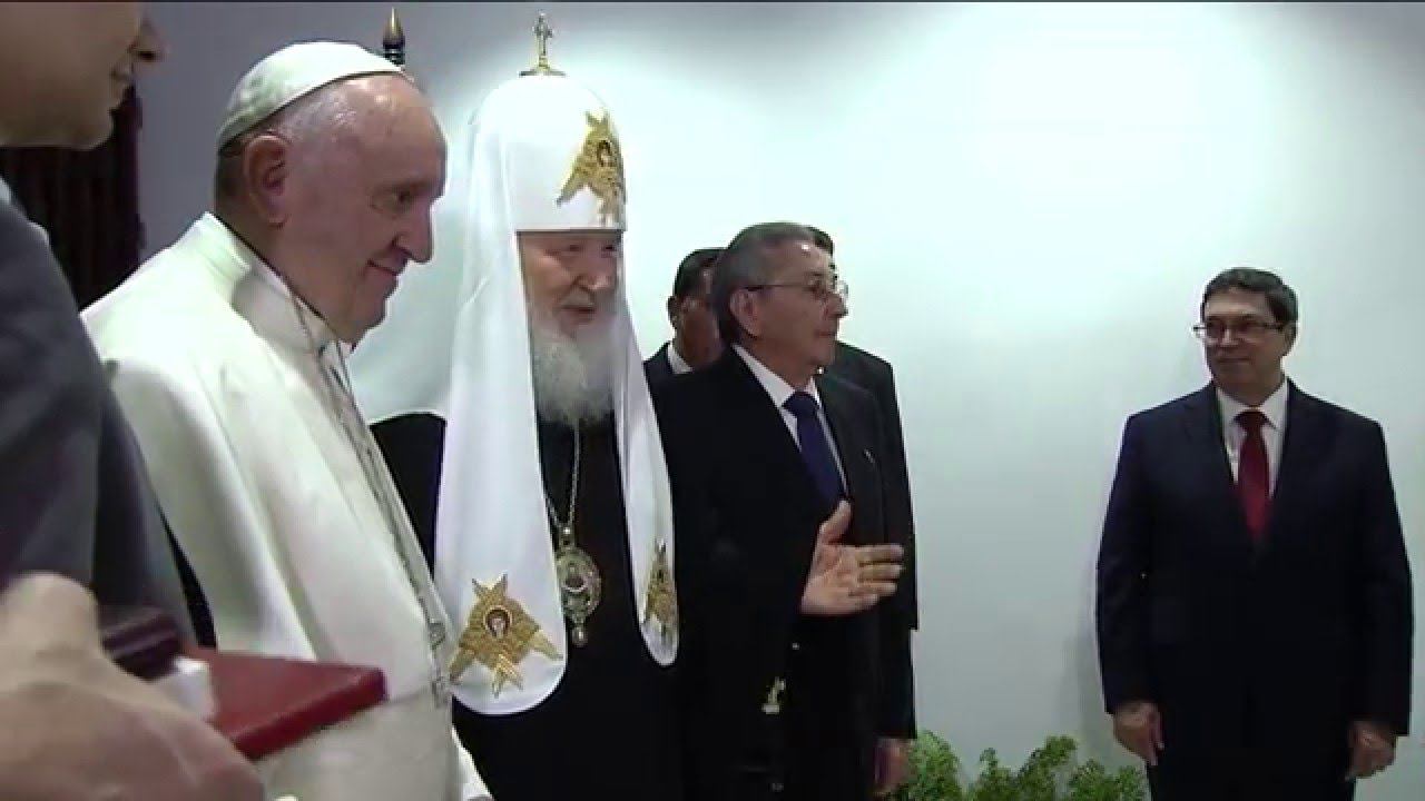 Патриарх Кирилл и Папа Римский Франциск подписали Совместное заявление смотреть онлайн