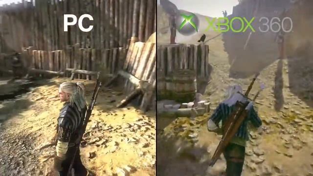 The Witcher 2 Xbox 360 vs PC comparison смотреть онлайн
