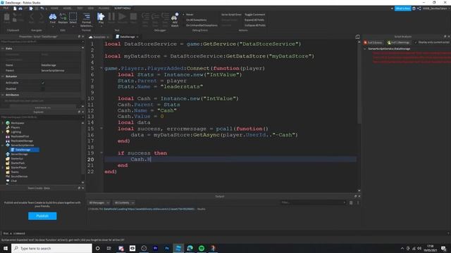 How to make a Data Store / Cash script ROBLOX Studio смотреть онлайн