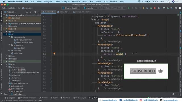 Flutter : Make your first website now from scratch !!! | Part 3 | Added Subtitles | flutter coding смотреть онлайн