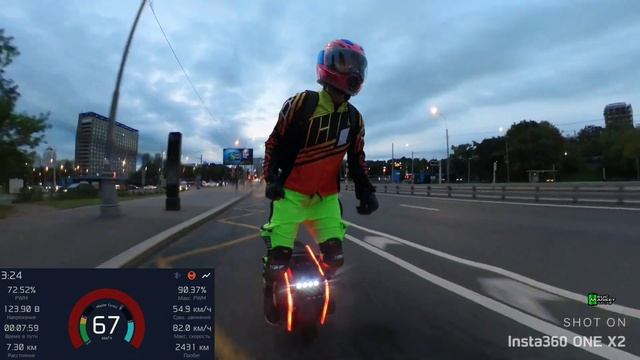 EUC Traffic Ride Моноколесо Begode Master 40T by Alexa смотреть онлайн