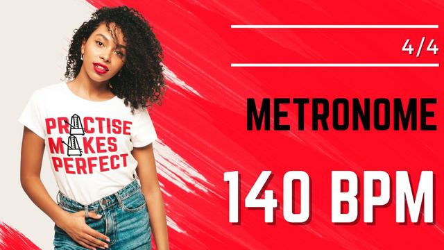 💪 🎼 METRONOME 140 BPM 4/4 смотреть онлайн