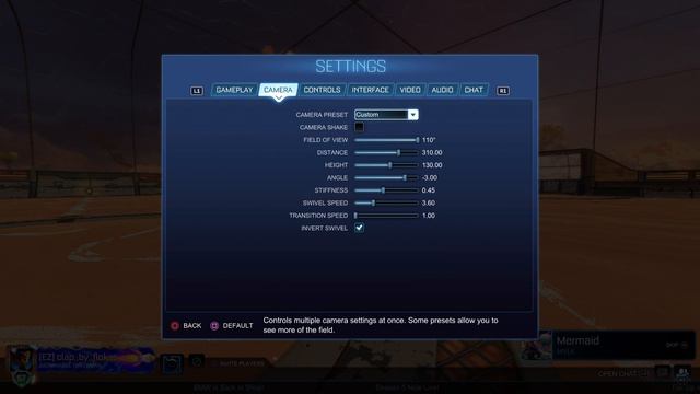 The Best Camera Settings In ROCKET  LEAUGE