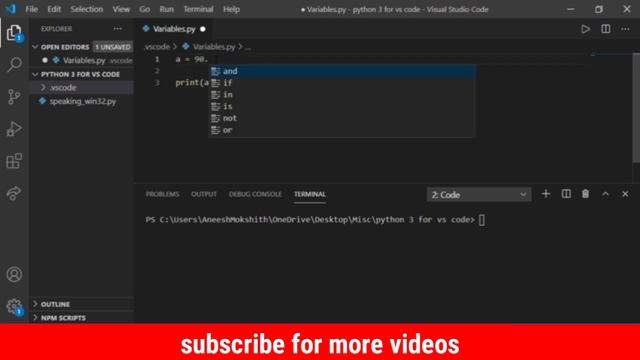 Python programming for beginners | Variables in Python and Concatenation of a variable and string смотреть онлайн