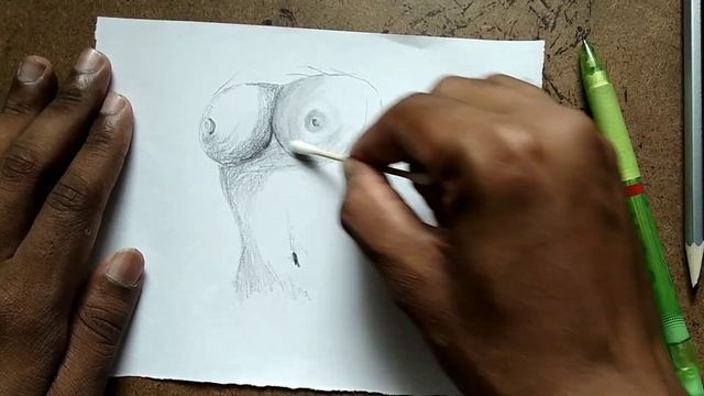 How To Draw Breast | Female Figure Drawing | Pencil Drawing