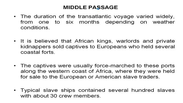 Middle Passage and Slave Trade, History of triangular trade route between Europe, Americas & Africa смотреть онлайн