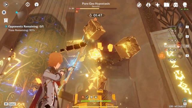 Genshin Impact Geo Hypostasis 3495 Score Speed Run (24 seconds) Hypostatic Symphony Childe DPS смотреть онлайн