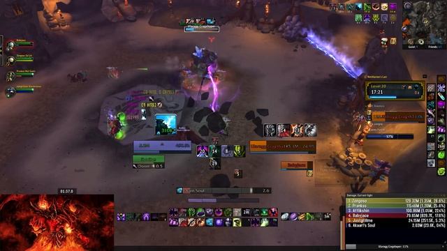 Mythic +20 Neltharion"s Lair, Affliction Warlock PoV смотреть онлайн