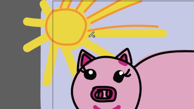 Рисуем свинку детям часть 60 смотреть онлайн