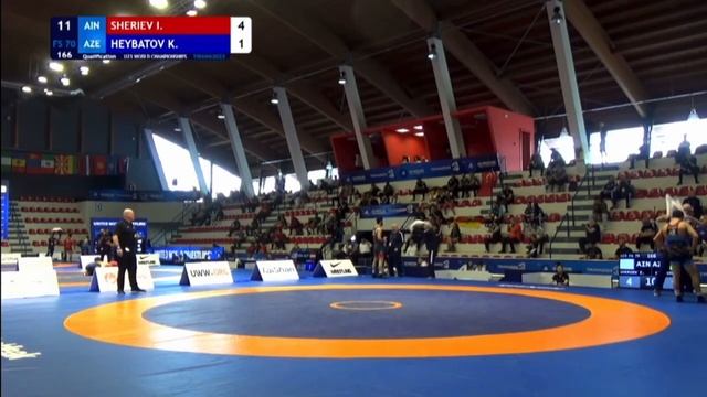 Первенство мира U-23. Квалификация. Иналбек Шериев - Кенан Хейбатов (Азербайджан) смотреть онлайн