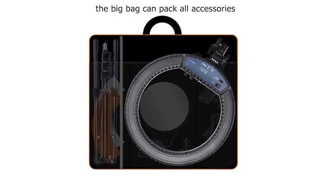 FOSOTO RL-18II светодиодная кольцевая лампа светильник 18 дюймов, кольцевая лампа 55W смотреть онлайн