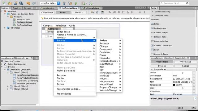 JMenu, JmenuBar, JmenuItem- Programação Desktop com Java e Netbeans - aula 09 смотреть онлайн